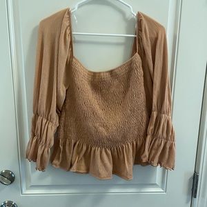 Peach Love Smocked Top